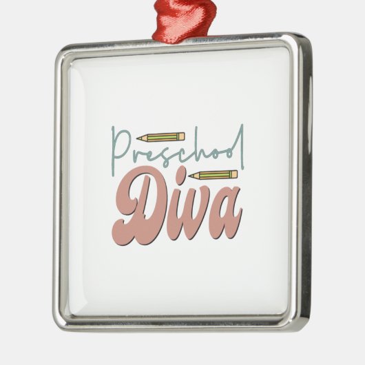 Preschool Diva Metalen Ornament (Links)
