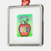 Preschool Dud-leraar Metalen Ornament (Links)