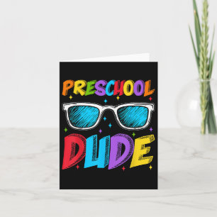 Preschool Dude Sungles eerste dag van terug naar s Kaart