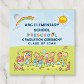 Preschool elementaire Afstuderen Bedankjes Labels (Voorkant)