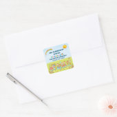 Preschool elementaire Afstuderen Vierkante Sticker (Envelop)