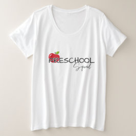 Preschool GRADE Squad lerarenopleiding kinder Grote Maat T-shirt