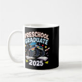 Preschool Graduation 2025 Monster Truck Graduate  Koffiemok (Links)