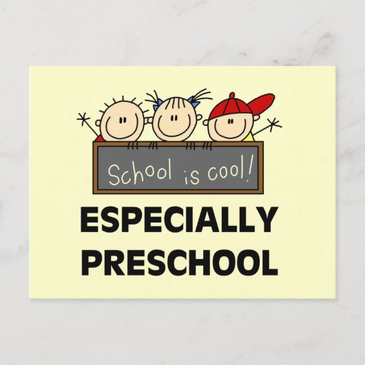 Preschool is Cool Tshirts en Gifts Briefkaart (Voorkant)