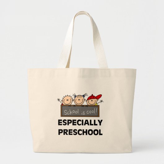 Preschool is Cool Tshirts en Gifts Grote Tote Bag (Voorkant)