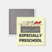 Preschool is Cool Tshirts en Gifts Magneet (Voorkant / Achterkant)