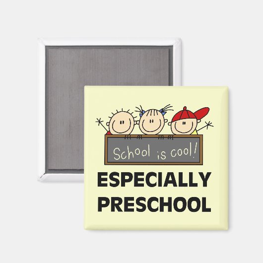 Preschool is Cool Tshirts en Gifts Magneet (Voorkant / Achterkant)