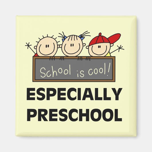 Preschool is Cool Tshirts en Gifts Magneet (Voorkant)