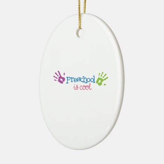 Preschool is kool keramisch ornament (Links)