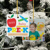 Preschool Keepomwille Apple Crayon Pencil Foto Keramisch Ornament