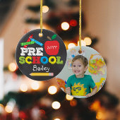 Preschool Keepomwille Chalkboard Colorful Kinder F Keramisch Ornament