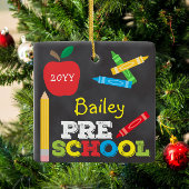 Preschool Keepomwille Chalkboard Colorful Kinderen Keramisch Ornament