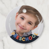 PreSchool Keepsake Foto Bedankjes Labels (Voorkant)