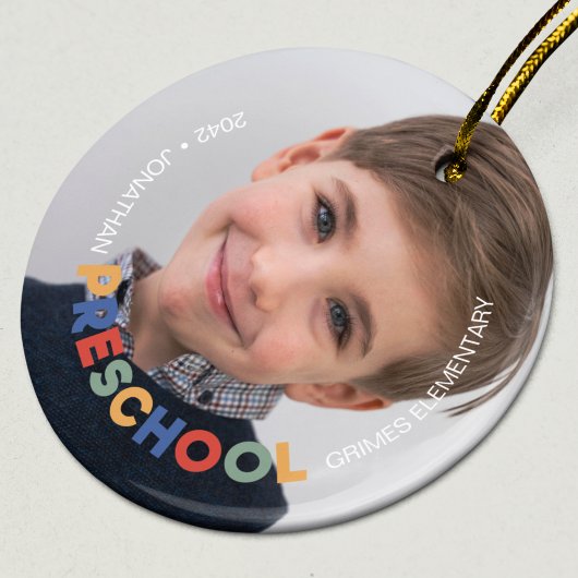 PreSchool Keepsake Foto Keramisch Ornament