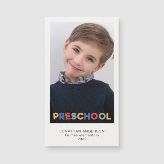 Preschool Keepsake foto magneet (Voorkant)