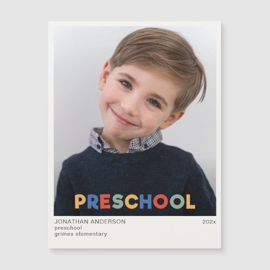 Preschool Keepsake foto magneet (Voorkant)