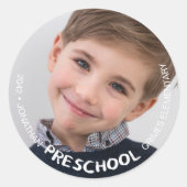 Preschool Keepsake Foto Ronde Sticker (Voorkant)