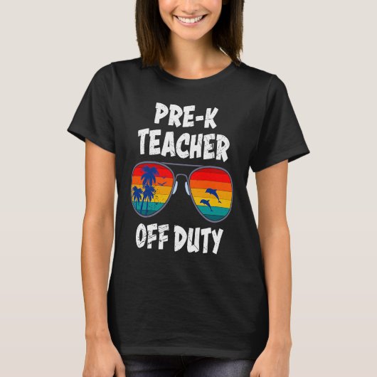 Preschool kindergarten educator off duty teacher   t-shirt (Voorkant)