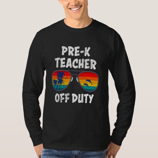 Preschool kindergarten educator off duty teacher t-shirt (Voorkant)