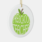 Preschool leraar Green Apple Ornament (Rechts)