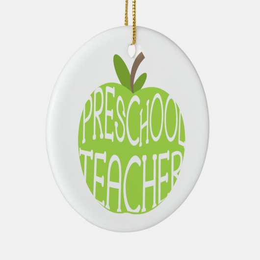 Preschool leraar Green Apple Ornament (Rechts)