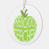 Preschool leraar Green Apple Ornament (Links)