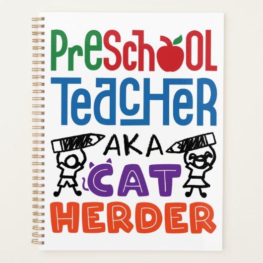 Preschool leraar o.b.a. Cat Herder Planner (Voorkant)