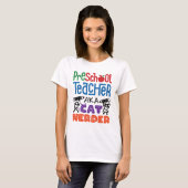 Preschool leraar o.b.a. Cat Herder T-shirt (Voorkant volledig)