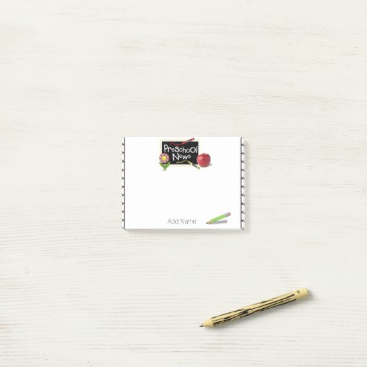 Preschool leraar Post-it® notes (Op bureau)