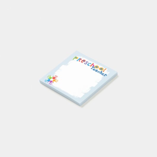 Preschool leraar Post-it Notes (Schuin)