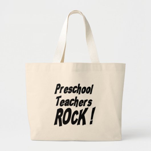 Preschool leraren Rock! canvas tas (Voorkant)