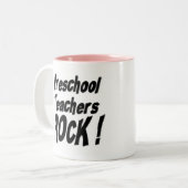 Preschool leraren Rock! Mok (Voorkant links)