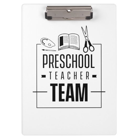 Preschool lerarenteam klembord (Voorkant)