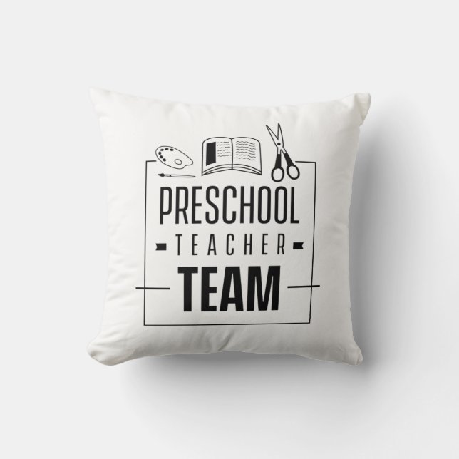 Preschool lerarenteam kussen (Voorkant)