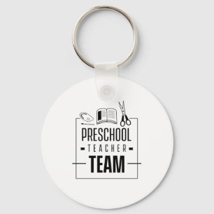 Preschool lerarenteam sleutelhanger