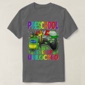 Preschool Level Up Unlocked Video Game Back To Sch T-shirt (Design voorkant)