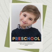PreSchool Photo KeepSake-notitiekaart