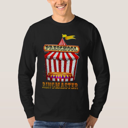 Preschool Ringmaster Teacher Circus Carnival Back T-shirt (Voorkant)