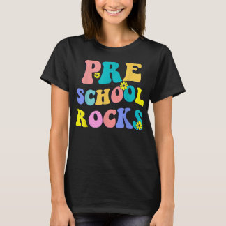 Preschool Rocks eerste dag Terug naar school leraa T-shirt