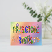Preschool Rocks - Stars Briefkaart (Staand voorkant)