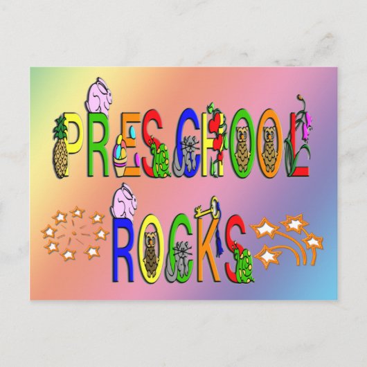 Preschool Rocks - Stars Briefkaart (Voorkant)