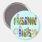 Preschool Rocks - Stars Magneet (Voorkant / Achterkant)