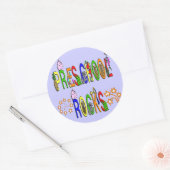 Preschool Rocks - Stars Ronde Sticker (Envelop)