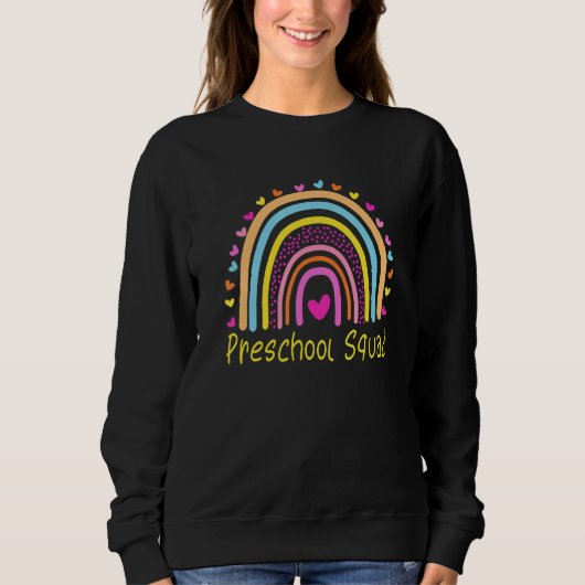 Preschool Squad Teacher Rainbow Trui (Voorkant)