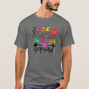 Preschool Squad - Team Prek leraar terug naar scho T-shirt