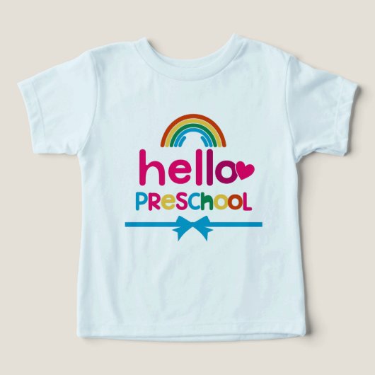 Preschool T-shirt - First Day Preschool T-shirts (Design voorkant)