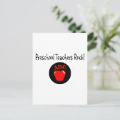 Preschool Teachers Rock Briefkaart (Staand voorkant)