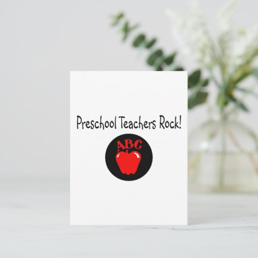 Preschool Teachers Rock Briefkaart (Staand voorkant)