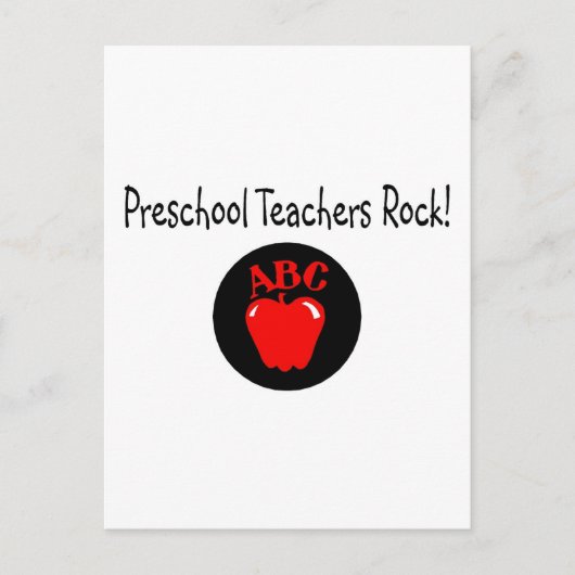 Preschool Teachers Rock Briefkaart (Voorkant)