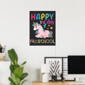 Preschool Unicorn First Day Of School Poster (Thuiskantoor)